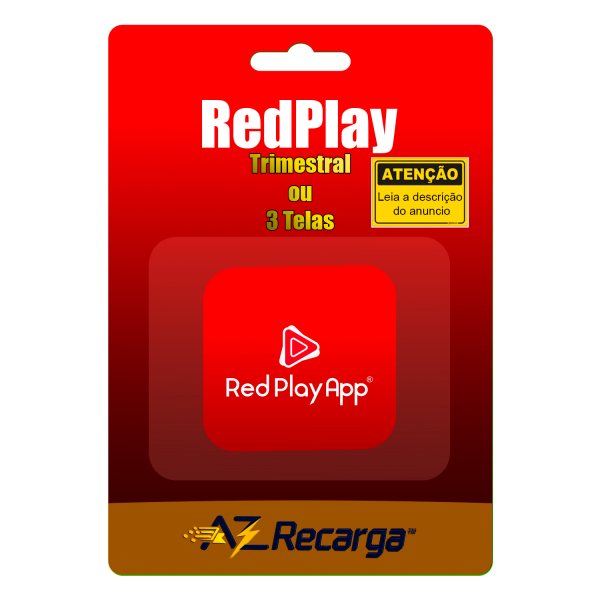 RedPlay Trimestral ou 3 Telas